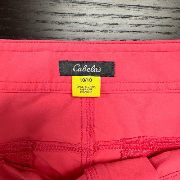 *CABELA'S** Hot Pink Cropped Outdoor Tie Cuff Pants Size 10 - Picture 6 of 8